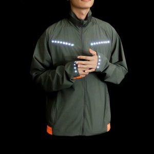 Lumenus jacket wearable GPS safety light for cyclists design by ANDESIGN